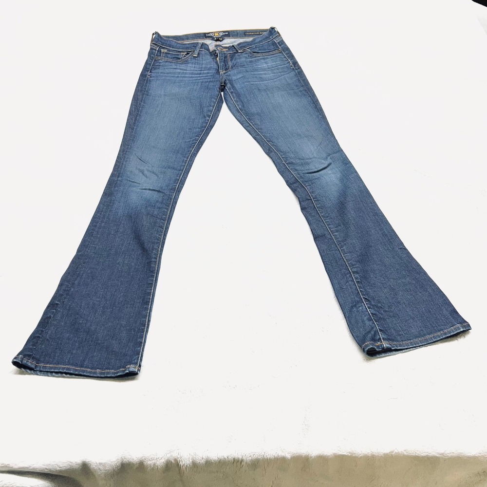 Lucky Brand Charlie Baby Boot Women Jeans 4/27 Blue Stretch Y2K Bootcut